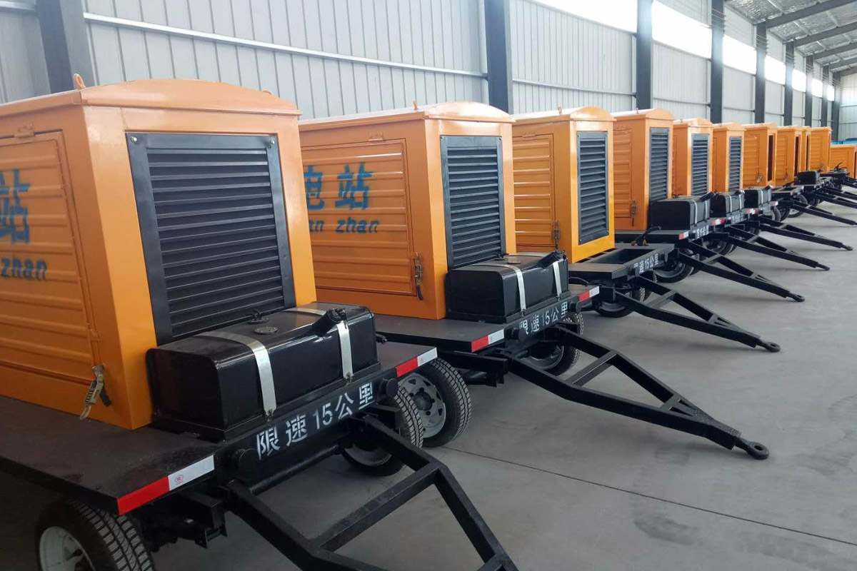 延安发电机租赁施工现场